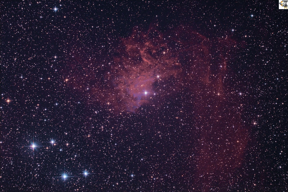 Νεφέλωμα IC405 "Φλεγόμενου Αστρου"