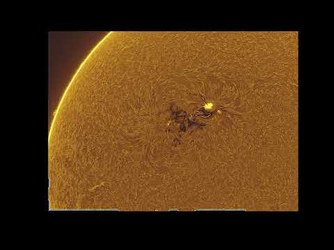 First attempt for Sun animation... Sunspot group AR3590