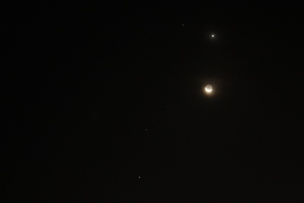 Moon - Venus - Mars - Jupiter conjunction