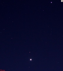 Venus - Mars - Jupiter conjunction at Drosia